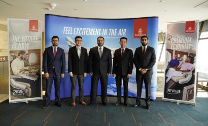 Emirates celebrates the launch of Premium Economy in Singapore
