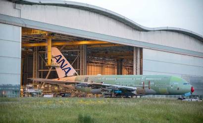 First All Nippon Airways A380 rolls off assembly line in France