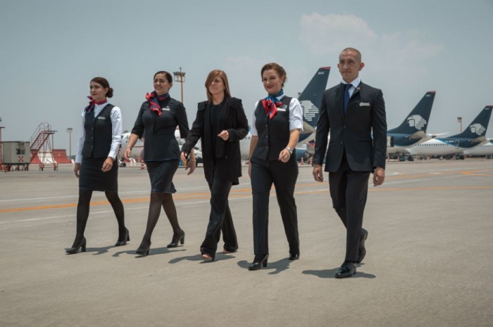 New look for Aeromexico crew uniforms