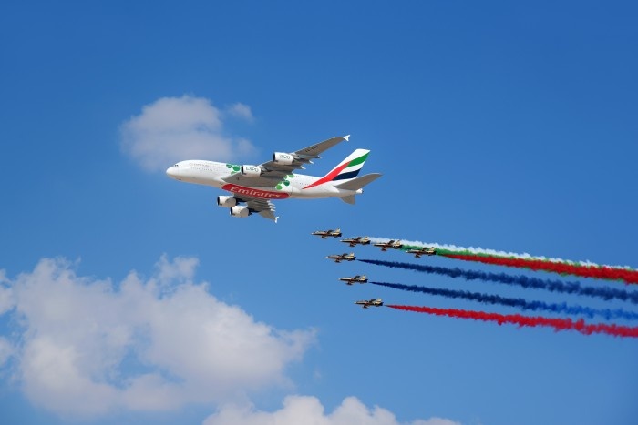 Dubai Air Show 2019: Emirates A380 flypast launches event