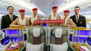 Emirates Celebrates Decade of Direct Flights Between Milan and New York