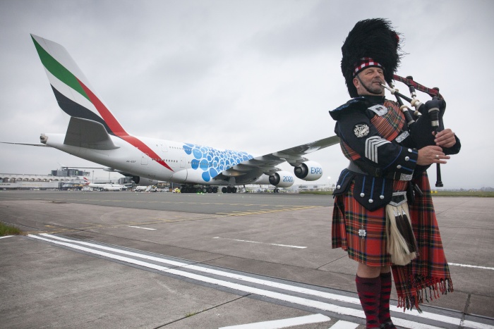 Emirates launches daily A380 service to Glasgow, Scotland