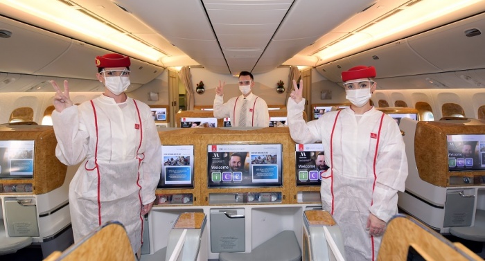 Emirates operates first fully-vaccinated flight