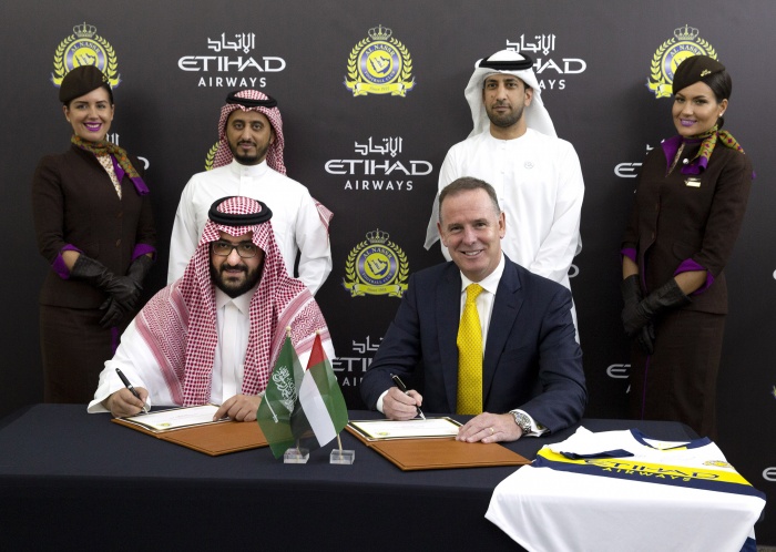 Etihad Airways to sponsor Al Nassr FC of Saudi Arabia