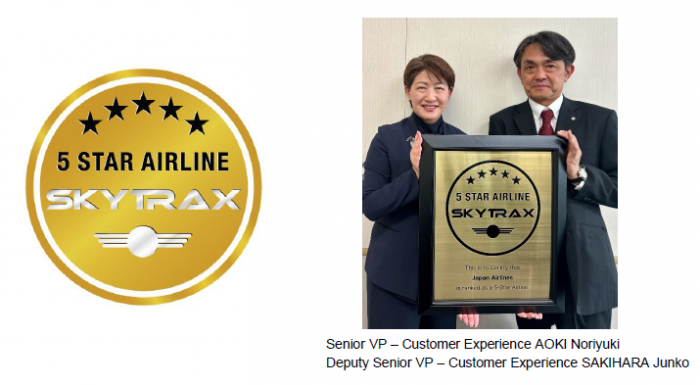 Japan Airlines Continues Reign as 5-Star Airline, Sets Standards for Customer Experience