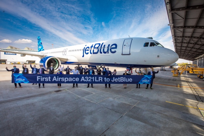 JetBlue welcomes first A321LR ahead of transatlantic launch