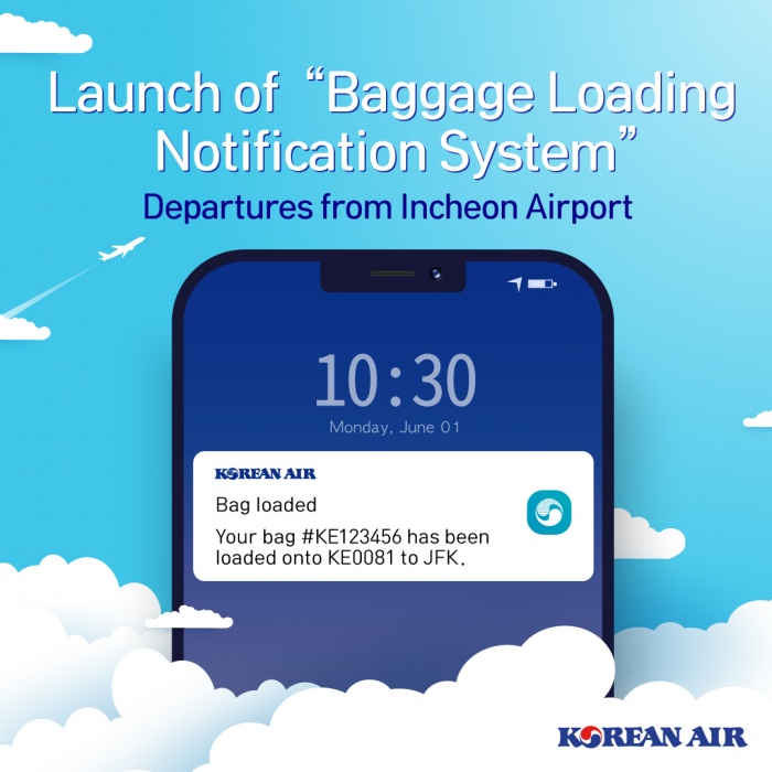 Korean Air introduces baggage loading notification system