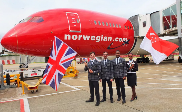 Norwegian launches longest low-cost flight, to Singapore