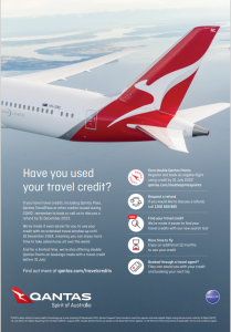 Qantas Launches Campaign for Australians to Utilize $400 Million in COVID-Era Travel Credits