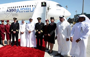Qatar Airways welcomes Airbus A350 to Doha