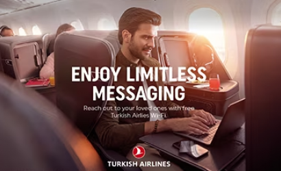 Turkish Airlines to offer free and limitless messaging above clouds