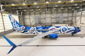 Alaska Airlines unveils salmon livery designed by Alaska Native artist