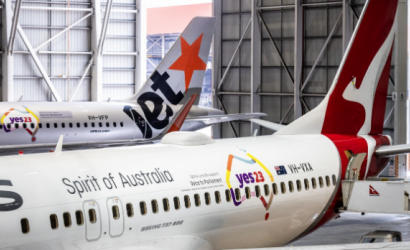 FLYING SUPPORT FOR THE VOICE AS QANTAS GROUP UNVEILS ‘YES’ AIRCRAFT