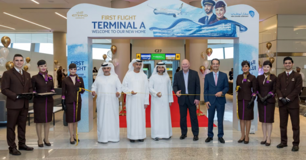 Etihad Airways, operates the first commercial flight opening Terminal A Breaking Travel News