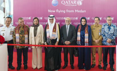 Qatar Airways Touches Down its Inaugural Flight in Medan, Indonesia