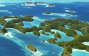 PALAU PARADISE EXPRESS SET FOR TAKE OFF WITH THE FLYING KANGAROO