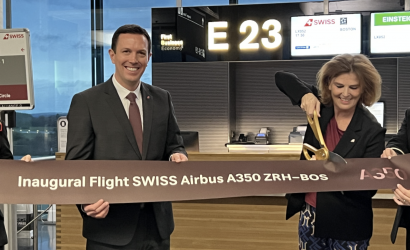 SWISS Airbus A350 takes off for Boston on first full ‘SWISS Senses’ flight