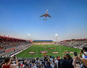 Emirates celebrates 54th Eid Al Etihad with A380 flypast at Emirates Dubai 7s