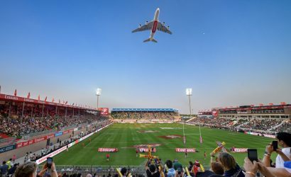 Emirates celebrates 54th Eid Al Etihad with A380 flypast at Emirates Dubai 7s