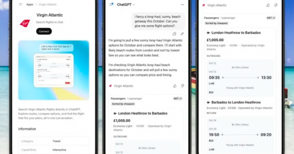 VIRGIN ATLANTIC TAKES OFF IN CHATGPT WITH FIRST-OF-ITS-KIND AIRLINE APP