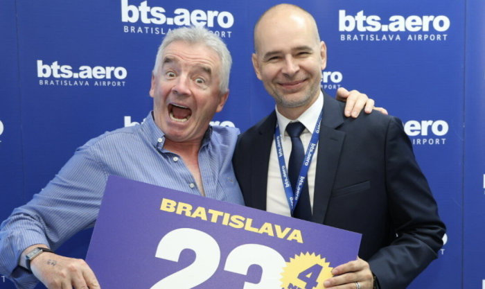 RYANAIR ADDS 4TH AIRCRAFT IN BRATISLAVA FOR W2026 4 NEW ROUTES, &amp; 125% TRAFFIC GROWTH