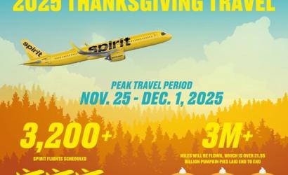 Spirit Airlines Unveils Top Searched Thanksgiving Destinations