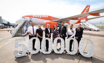easyJet Reaches 500,000 Passenger Milestone at Belfast City Airport