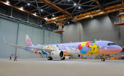 China Airlines Unveils Taiwan's First A321neo "Pikachu Jet CI"