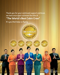 GARUDA INDONESIA ONCE AGAIN ACHIEVED THE TITLE OF “THE WORLD’S BEST AIRLINE CABIN CREW”
