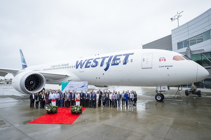 WestJet welcomes first Boeing Dreamliner to fleet in Canada