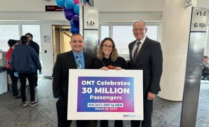 Ontario International Airport welcomes 30 millionth passenger since return to local ownership