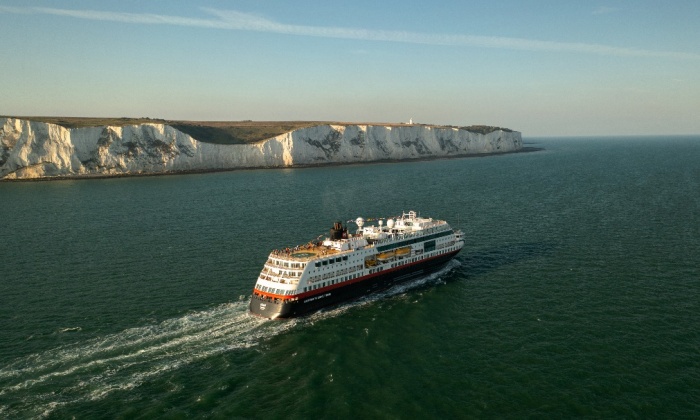 MS Maud sets sail from Dover for first time