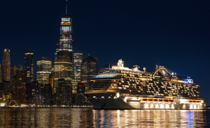 WORLD'S NEWEST CRUISE SHIP ARRIVES IN NEW YORK CITY