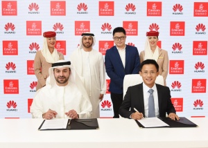 Emirates enhances strategic partnership with Huawei