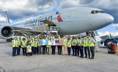 American Airlines flies Covid-19 vaccines to Guatemala