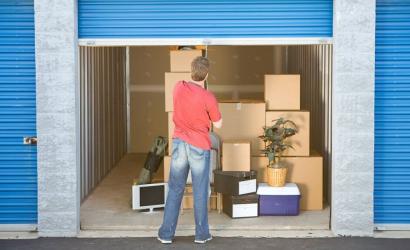 What are the common items to store in storage units while moving out of the state?