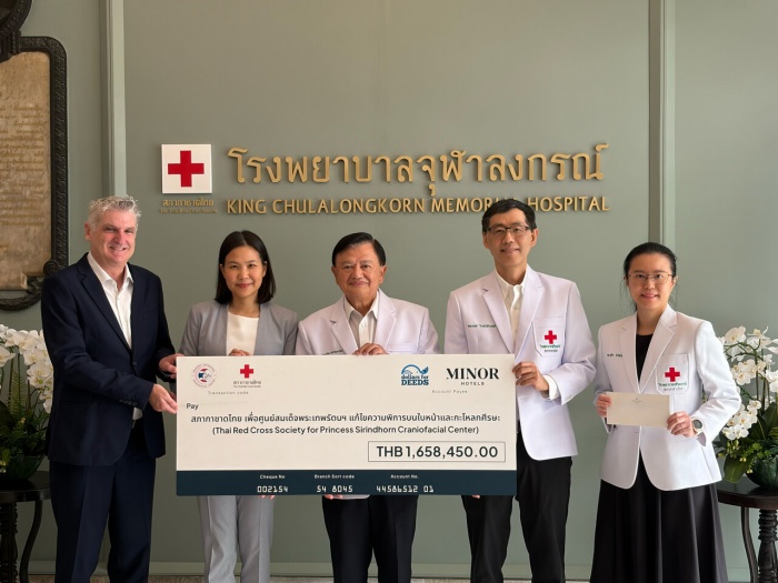 Minor Hotels Donates Over THB 1.6 Million to Princess Sirindhorn Craniofacial Center in Bangkok