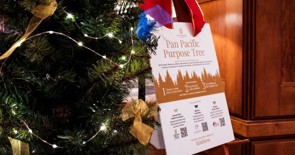 Pan Pacific Whistler is elevating holiday giving this season by debuting its sparkling ‘Purpose Trees’, inspiring gu