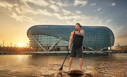A new CIO is in town: Hollywood sensation Jason Momoa paddles his way to Yas Island Abu Dhabi