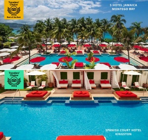 Jamaica’s S Hotel and Spanish Court Hotel Recognized as Tripadvisor®  Winners