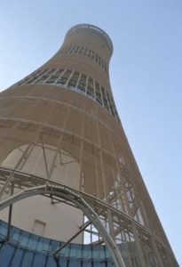 Alain Robert scales tallest building in Doha