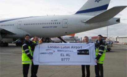 EL AL makes history at London Luton Airport