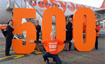 easyJet reaches milestone of 500 routes