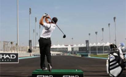 Golfing legend Sergio Garcia hits 675 yard drive at inaugural ‘whack from the track’ challenge