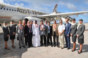 Etihad Airways arrives in Seychelles