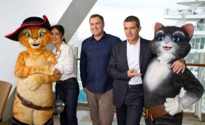 Royal Caribbean links with DreamWorks for Puss in Boots premier