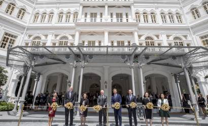 Official re-opening party held at Raffles Singapore