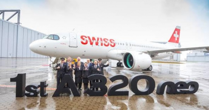 Swiss takes delivery for first A320neo