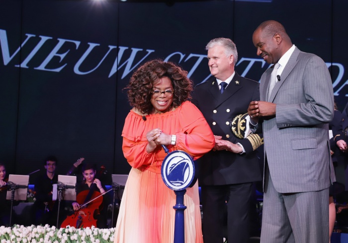 Winfrey hosts dedication ceremony for Nieuw Statendam in Florida