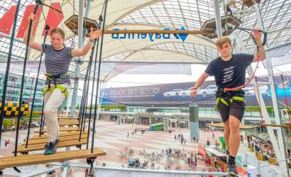 Climbing Adventure Awaits at Munich Airport Center: High-Rope Course Returns for Summer Fun